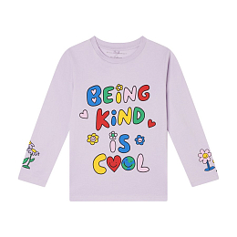 Лонгслив Being kind от бренда Stella McCartney kids