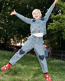 Джинсы Heart Pocket от бренда Stella McCartney kids