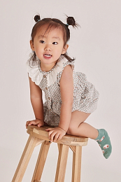 Платье и блумеры с геометрическим принтом от бренда Boboli