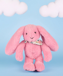 Зайчик гренадинового цвета 25 см от бренда Doudou et Compagnie