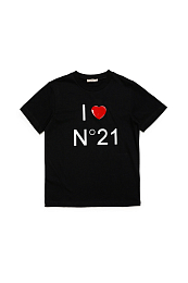 Футболка I love №21 Nero от бренда N°21 Черный