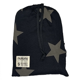 Одеяло со звездами черное size 1 от бренда NuNuNu