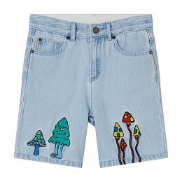 Шорты Woodland Friends Denim от бренда Stella McCartney kids