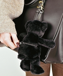 Брелок Мишка черного цвета от бренда Doudou et Compagnie