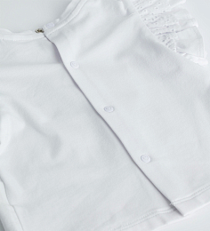 Футболка белая и джинсовые шорты от бренда Original Marines