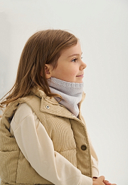 Снуд Crot merino fleece mist grey от бренда Peppihat