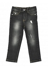 Джинсы серые с потертостями от бренда JOHN RICHMOND