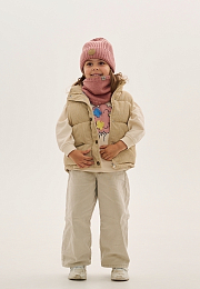 Шапка Knot merino fleece pale rose от бренда Peppihat