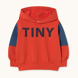 Худи COLOR BLOCK Dark red от бренда Tinycottons