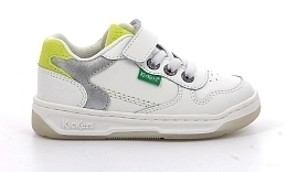 Кеды KICKELSEY WHITE SILVER LIGHT GREEN от бренда KicKers