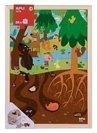 Деревянный пазл «В лесу» от бренда Apli Kids