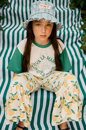 Брюки Blooming lemon от бренда Tinycottons