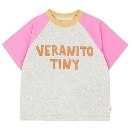 Футболка Veranito Tiny серо-розовая от бренда Tinycottons Серый Розовый