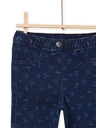 Легинсы джинсовые с узором от бренда DPAM