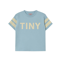 Футболка BLUE LOGO от бренда Tinycottons Голубой