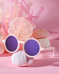Очки TODDLER Round Sunglasses-Coral Reef-Coral Blush от бренда Olivio and Co