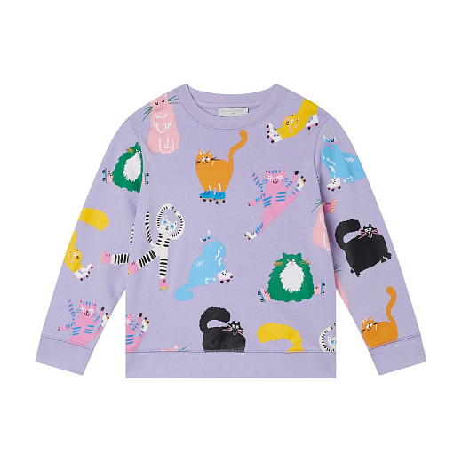 Свитшот Cats от бренда Stella McCartney kids