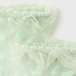 Носки салатового цвета с сеткой от бренда Mayoral