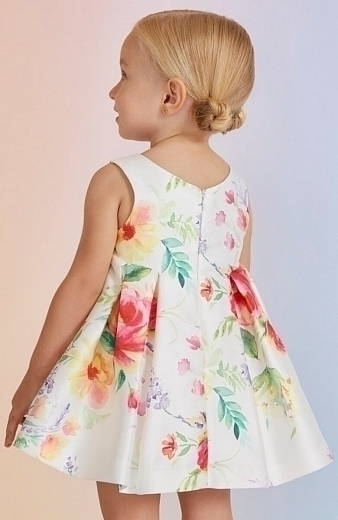 Платье с пышной юбкой с цветочным принтом от бренда Abel and Lula