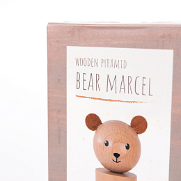 Пирамидка Мишка Марсель от бренда Egmont Toys