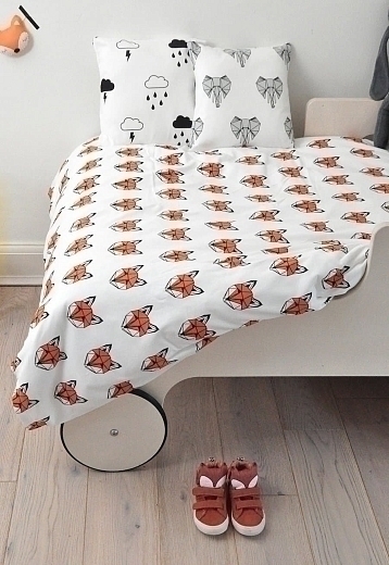 Набор постельного белья с лисами для малышей от бренда Tobias & the Bear