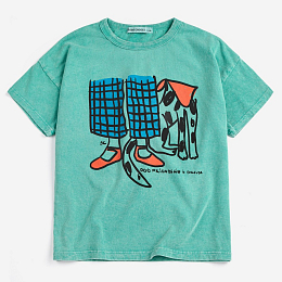 Футболка Dog Friendship от бренда Bobo Choses Зеленый