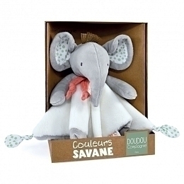 Игрушка Слон комфортер в подарочной коробке от бренда Doudou et Compagnie