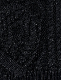 Шапка, шарф, перчатки черного цвета от бренда Abel and Lula
