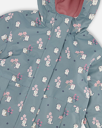 Куртка с принтом котят и штаны от бренда Deux par deux