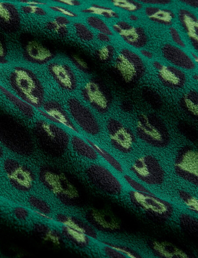 Джоггеры LEOPARD FLEECE GREEN от бренда Mini Rodini