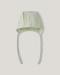 Набор чепчиков зеленого и белого цвета от бренда Anna Leon