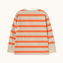 Лонгслив RETRO STRIPES Summer red от бренда Tinycottons