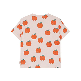Футболка APPLES от бренда Tinycottons Розовый