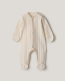 Набор комбинезонов зеленого и молочного цвета от бренда Anna Leon