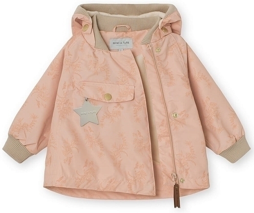 Куртка Wai Fleece Print spanish villa rose от бренда Mini A Ture