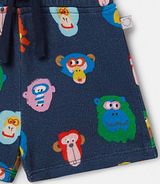 Шорты Monkey Family от бренда Stella McCartney kids