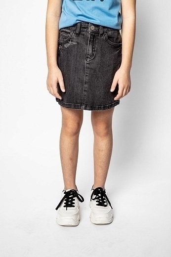 Юбка джинсовая черного цвета от бренда Zadig & Voltaire