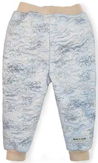 Термо-штаны Daris print slate grey от бренда Mini A Ture