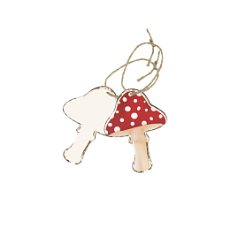 Этикетки для подарков Грибочки 10 шт от бренда Tim & Puce Factory