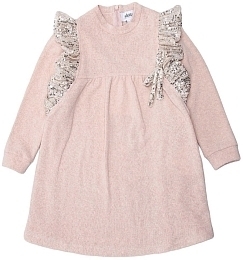 Платье розовое с оборками в пайетках от бренда Aletta