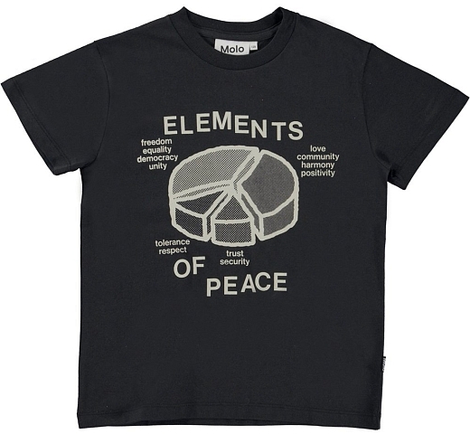 Футболка Roxo Peace Elements от бренда MOLO Черный