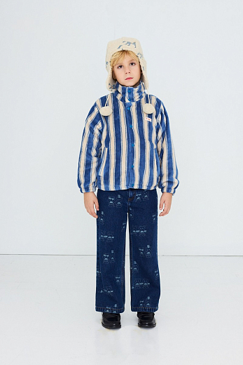 Куртка BLUE RETRO STRIPES от бренда Tinycottons