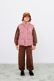 Куртка - жилет Brown Stripes от бренда Tinycottons