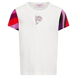 Футболка Orchidee от бренда Emilio Pucci Молочный