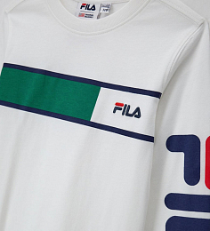 Лонгслив с надписью на рукавах от бренда Original Marines