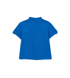 Рубашка синего цвета с карманом в полоску от бренда Original Marines