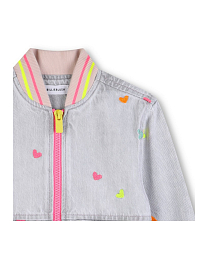 Джинсовый бомбер DENIM GREY от бренда Billieblush