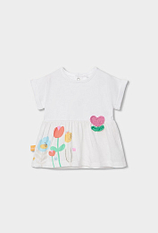 Туника и велосипедки с принтом цветов от бренда Boboli