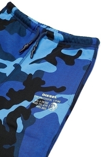 Джоггеры в стиле милитари синего цвета от бренда DIESEL