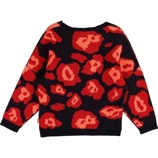 Пуловер с принтом цветов от бренда LITTLE MARC JACOBS